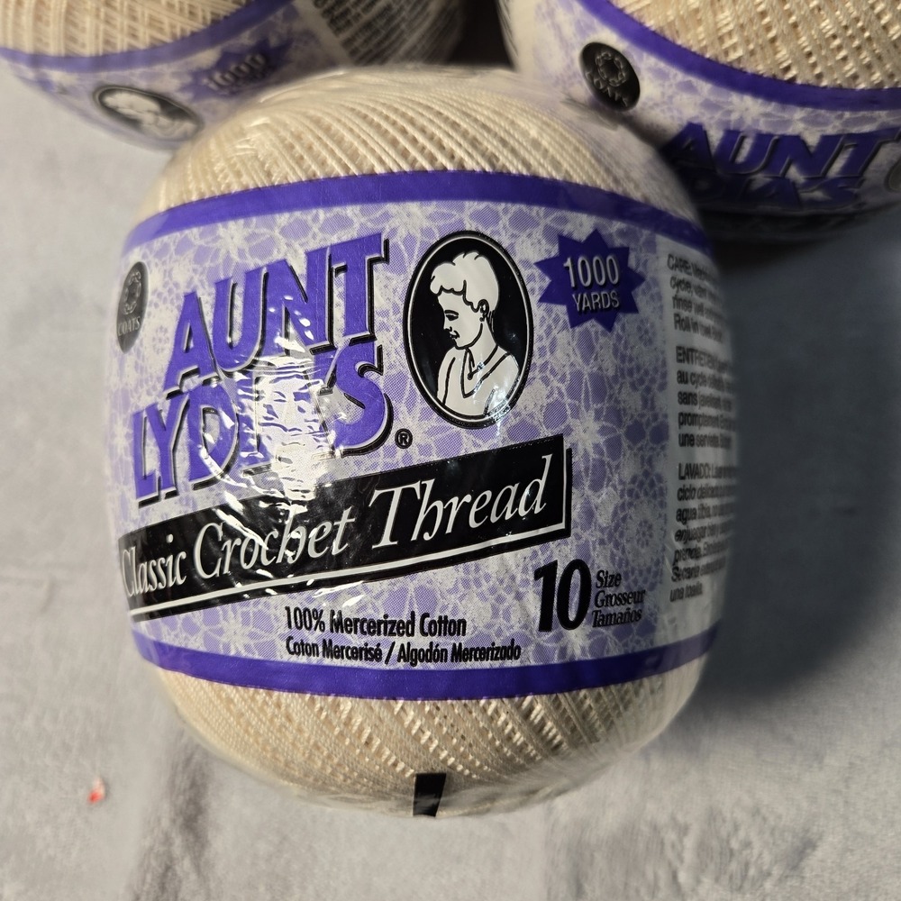 Aunt Lydias Crochet Thread Size 10 Lot Of 4 NEW